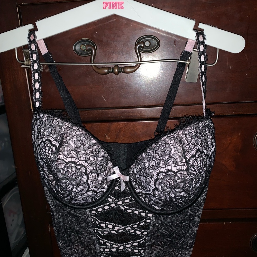 Victoria's Secret Dream Angels Heritage Ribbon Slot Corset Bra